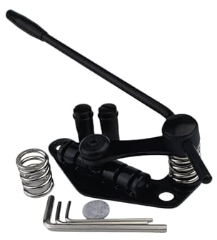 Guyker Tune-O-Matic Style Electric Guitar Bridge Stop Bar Tailpiece Tremolo Compatible with LP SG Guitars TM85, black