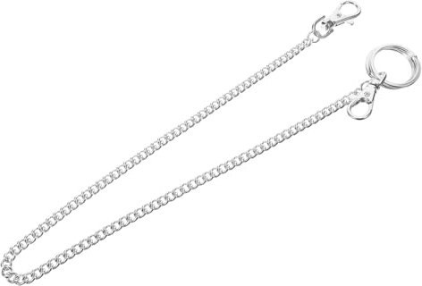 TINEASUR Jeanskette Metall 45cm Herren Hosenkette Mit Karabiner Geldbörsenkette Modisch Und Langlebig Für Alltag Und Ausflüge