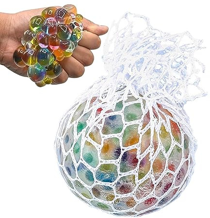 Traubenball-Quetschspielzeug - Bunte Mesh-Trauben-Stressbälle, sensorisches Spielzeug | Weiche elastische Bunte Stressbälle für Handsport, Stretchball-Quetschspielzeug für Kinder und Erwachsene