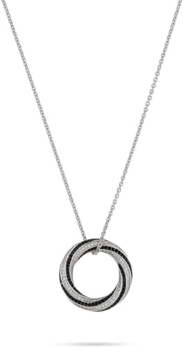 JETTE Damen-Kette 925er Silber, recycelt Zirkonia