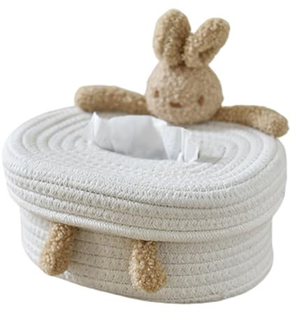Soporte para pañuelos de mesa creativa de algodón duradero y fácil de usar para escritorio, elegante dispensador de papel