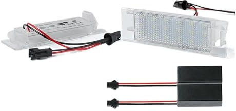 Auto Luci targa Per Fiat Per 500L 2012 2013 2014 2015 2016 2017 2018 2019 2020 2021 2 Pezzi LED Luci Targa Auto Licenza Numero Targa Luce(18 SMD)