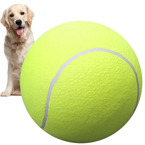 Riesiger Tennisball, 9,5 Großer Tennisball, Große Riesige Hundebälle, Großes Haustierspielzeug, Jumbo-Hundespielzubehör, Lustiger Outdoor-Sport Ball Für Mittelgroße Und Kleine Katzen, Hunde, Spaß