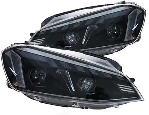 Frontscheinwerfer Set Kompatibel Mit VW Für Golf 7 MK7 Für GTI 2013 2014 2015 2016 2017 Scheinwerfer DRL Blinker Fernlicht Angel Eye Projektor
