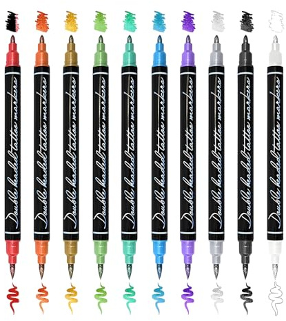 Marcatori Temporanei per la Pelle | 10 Colori Pennarelli Temporanei Per La Pelle - Forniture Artistiche Vivaci Impermeabili Per Carnevale Halloween Bambini Cosplayer Adulti Uso Quotidiano