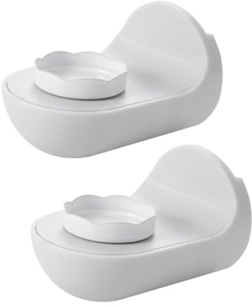 MUELODSIC Jaboneras Magnéticas de Abs para Baño, Organizador de Jabón Montado en Pared, 2 Piezas, Diseño sin Taladro, Fácil de Usar y Estilo Sencillo para Baño