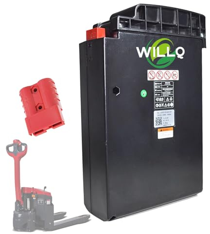 WILLQ Batterie Lithium 24 V 20 Ah de Rechange pour transpalette électrique, Batterie de Secours sans Entretien pour Chariot élévateur électrique F3/F4/MT15C,F3 24v20ah
