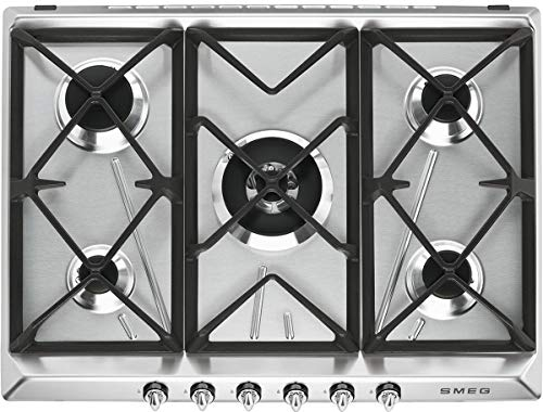 Smeg Gas hob with 5 burners SR975XGH, Stainless Steel, Small