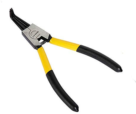 POWERTOOL Snap Ring Pliers Mini Long Nose/Straight/Bent Internal/External Circlip Pliers for DIY and Wood Working (7 Internal Bent)