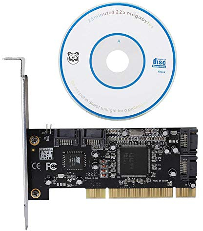Tarjeta Controladora PCI SATA 4 Puertos Internos 1,5 Gbps Sil3114 Chipset Raid, Compatible con 98SE/Me/2000/XP/NT4.0/XP 64-bit