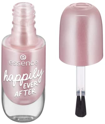 essence gel nail colour, Nagellack, Nr. 06, Pink, langanhaltend, Expressergebnis, schnelltrocknend, glänzend, schimmernd, acetonfrei, vegan, ohne Mikroplastikpartikel, ohne Parfüm, 1er Pack (8ml)