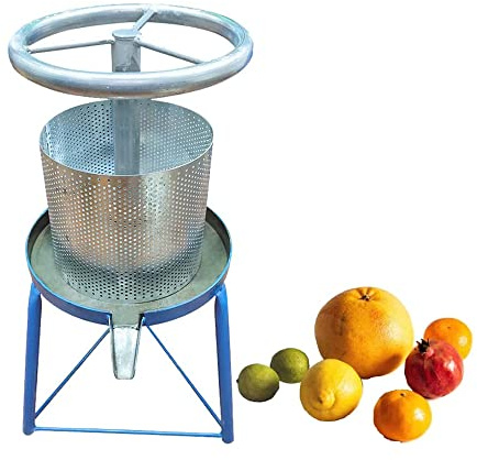 MNSRRN Succo Manuale Pressa, frantoio per vinificazione idraulica Jack Tools Kitchen Tools Heavy Duty Tutto in Acciaio Inossidabile Vino/Sidro