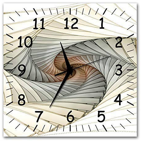 Bilder-Manufaktur BM wahlweise Funkwanduhr ODER Quarzwanduhr Funkwanduhren Funkuhr Wanduhr Funk ODER Quarz kein Ticken lautlos geräuschlos leise modern ohne Tickgeräusche MF13-9418-quarz