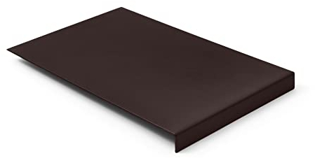 Eglooh - Talia - Mauspad Leder Dunkel Braun - cm 20 x 32 - Mousepad für Schreibtisch und Büro - Struktur aus Stahl mit Kantenschutz - rutschfeste Böden - Vollständig in Italien hergestellt