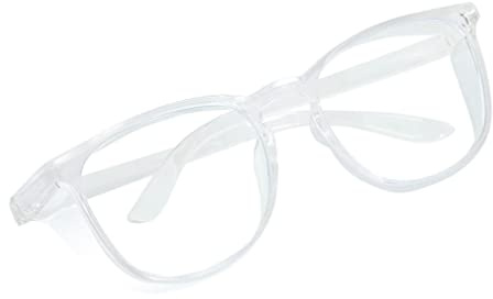 NIDONE Gafas de Protección Antiempaño, con Protección Lateral, Transparentes, Antipolvo, para Hombres y Mujeres, Transparente