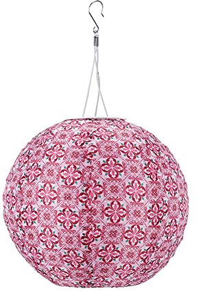Wasserdichte Solar LED-Laterne aus Nylon, Solar Laterne Warmweiß Licht, Deko Lampe für Hochzeit, Geburtstag, Party, Urlaub, Garten, Outdoor, Solarlaterne Solarlampen für Außen (B, 10Zoll)