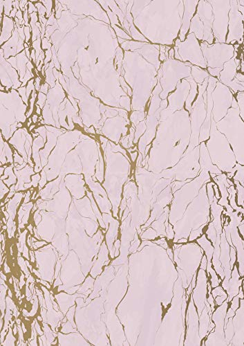 Geschenkpapier Marmor Rosa - Breite 50cm - 50m lang - K602013-1-30cm-50Mtr