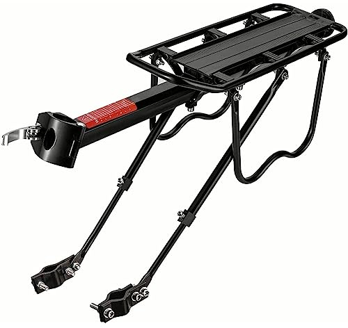 RUYICZB Gepäckträger Mountainbike, Universal Fahrrad Gepäckträger Hinten Aluminiumlegierung, Schnellspanner Einstellbare Fahrradgepäckträger mit Schutzbleche Reflektor Für 24-29 Zoll MTB