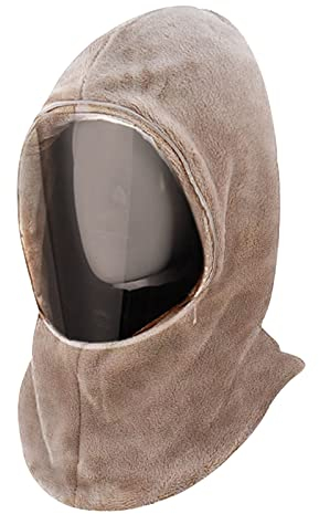 FLYIFE Winter Warme Mütze Für Erwachsene, Solide, Winddicht, Transparent, Volle Kapuze, Wintermaske, Hut, Fliegermütze, Damen/Brown/One Size