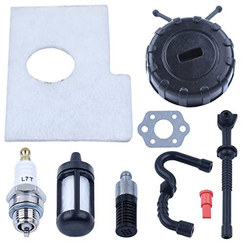 JINFOLI Luft-Gas-Heizöl-Filterleitungskappe Zündkerze Tune Up Kit, for STIHL, MS170 MS180 017 018 MS 170 180 Kettensägenteile Vergaserdichtung Kettensägen Werkzeuge