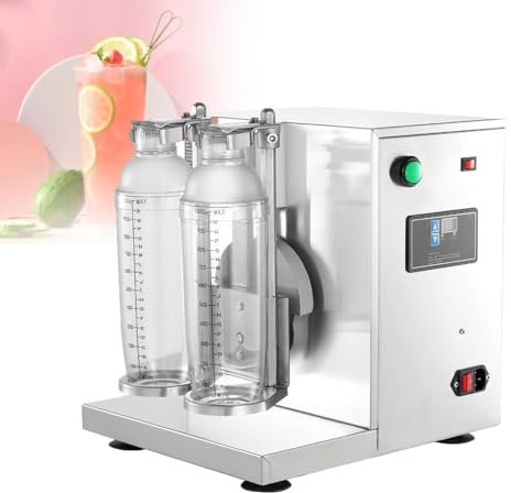 Machine à Secouer en Acier Inoxydable de Qualité Commerciale - Machine à Thé Bubble Automatique Haute Puissance avec Fonction de Répandre la Poudre,750ml
