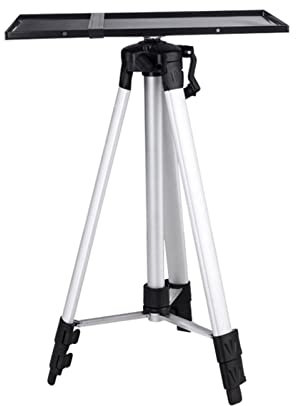 SaryEdge Projector Mount Floor Projector Tripod Telescopic Universal Projector Bracket with Tray Folding Desktop Projector Punch Free Aluminum Alloy Universal Projector Stand Projec(D