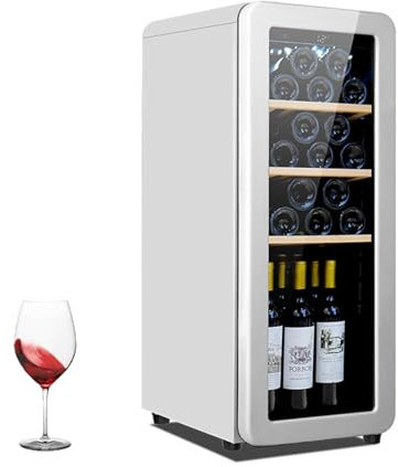 Dual Zone Wine Beverage Refrigerator with Temperature Memory, Fast Cooling and Low Noise, Ideal for Home Bar, Small Kitchen, and Apartment