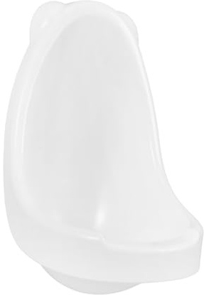 Lurrose Toddler Urinal with Adjustable Height and Suspension Design, White Cartoon Boy Training Potty Made of Sturdy Pp Material, Suitable for Little Boys Potty Training at Home
