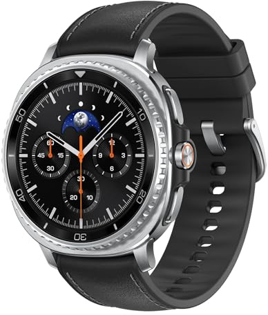 Samsung Galaxy Watch8 Classic 46mm, AI Smart Watch with Cushion Design and Rotating Bezels, with Hybrid Band and Wearable Display, Bluetooth, Black, 3 Year Extended Warranty (UK Version) (Renewed)
