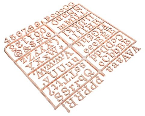 Zerodeko Letras De Fieltro Para Tablero De Letras Doradas Kit De Números