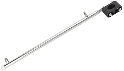 Adjustable Stainless Steel Marine Flag Pole Free for Boats Yachts Sailboats Speedboats, 15.35in, Durable Material