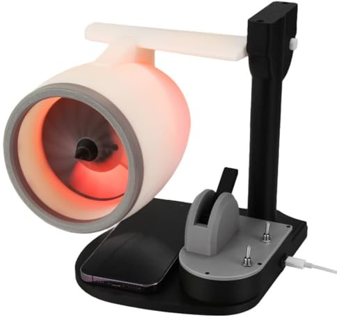 BABIBAOBEI Ventilateur de bureau silencieux avec alimentation mobile sur le thème de l'aviation, connexion USB, refroidissement puissant pour ventilateur de bureau à propulsion USB