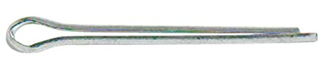 Merriway BH03496 38 x 3 mm Glänzend verzinkter Spannstift, Weiß, 20 Stück