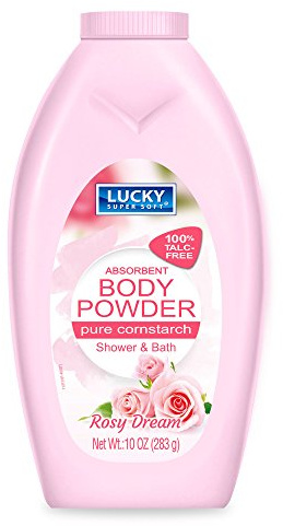 Lucky Super Soft Absorbent Body Powder, Rosy Dream, 10 Oz