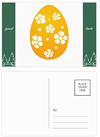 Ostern Religion Festival Gelbe Eier Design Glücksbringer Postkarten-Set Karte Postkarte Seite Postkarte Karte Postkarte Seite 20 Stück