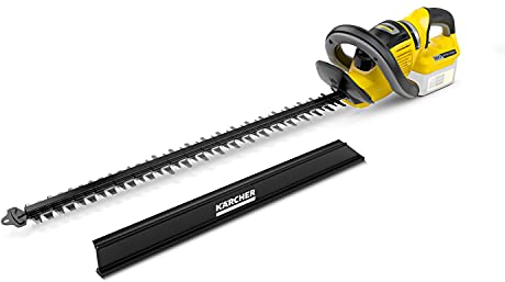 Kärcher 36 V Akku-Heckenschere HGE 36-60, Schnittlänge: 60 cm, 2 Geschwindigkeitsstufen, Sägefunktion, Schnittgutkehrer, Leistung: max. 600-1200 m, verwendbar mit dem Kärcher 36-V-Akku, ohne Akku