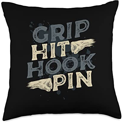 Grit Hit Hook Pin Armfighting Arm Sport Arm Wrestler Throw Pillow