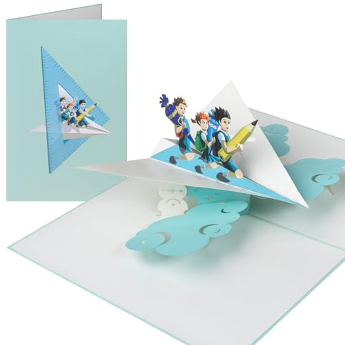 Sweetpopup® 3D Pop-Up Karte Schüler mit Schultüten – Glückwunschkarte zur Einschulung & Schulanfang – Geschenkkarte für Jungen & Mädchen – 094