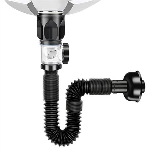 P Trap Ablaufschlauch for Waschbecken, P-Siphon-Schlauch, Waschbeckenrohr, Waschbeckenverlängerung, Abflussrohr, flexibler Waschbecken-Abflussschlauch, Abflussrohr for Küche, Badezimmer. Siphon für Wa