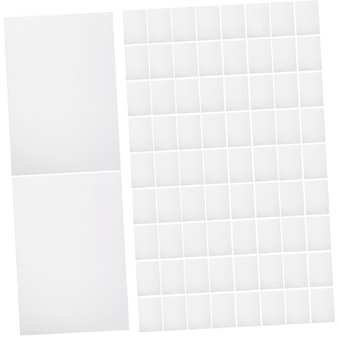 EXCEART 100 Blatt leere etikettenaufkleber assignment büroartikel Versandaufkleber Etikettenaufkleber für Gefrierschränke Lebensmittelbehälter Aufkleber für Namensschilder leere Aufkleber