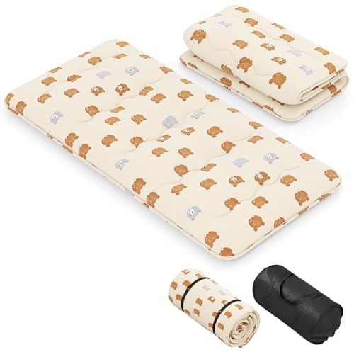 GIANTEX Japanische Futon Matratze 90x200 cm, Bodenmatratze 10cm Dicke, Tatami Matte Futonmatratze Faltbar & Tragbar, Klappmatratze Faltmatratze für Tatami, Rollmatratze mit Abnehmbarer Bezug