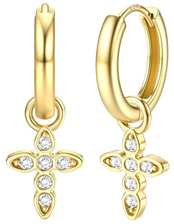 Dochais Orecchini a Perno in Argento Sterling S925 Placcato in Oro 14K Delicati Orecchini a Goccia Pendenti Leggeri Orecchini Per Dormire Ipoallergenici Per Donne Ragazze (oro2)