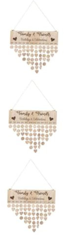 DIYEAH 3St Wandkalender Jubiläumsgeschenke Geburtstagskalender zum Aufhängen Geburtstagskarte geburtstag kalender für valentinstag Kalender aus Holz Holzblockkalender Bambus