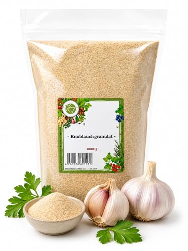 K T 1000 g Knoblauchgranulat GII - Knoblauch Granulat - Knoblauch getrocknet & granuliert 1A Qualität