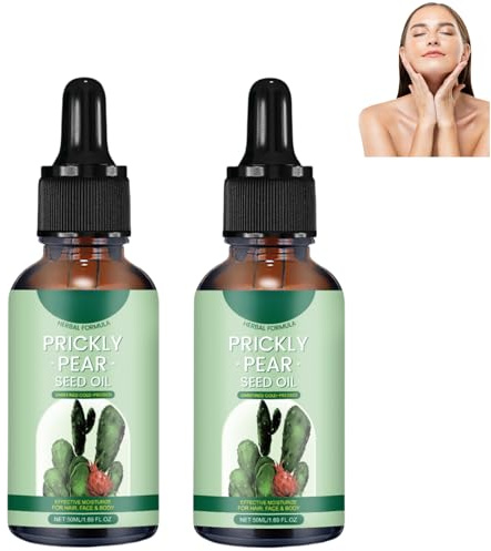 Olio di semi di cactus, olio di cactus, olio di cactus spremuto a freddo per viso, pelle, capelli e unghie, idratante per pelle secca e corpo, adatto a tutti i tipi di pelle