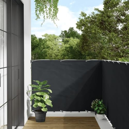 Xichuzi Toldo para balcón, Malla Protectora Balcon, Malla De Ocultacion, para Cubrir Vallas, Tela Ocultacion Jardin, Tela Oxford Gris Antracita 120x500 cm