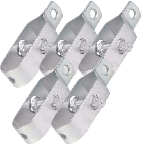 Healifty 5 Pezzi Tenditori di Filo D'acciaio da 90mm, Tenditore per Cavi in Metallo Resistente, Utensile per Tensionare Funi in Serra, Pollaio e Giardino, Tenditore per Fune Versatile