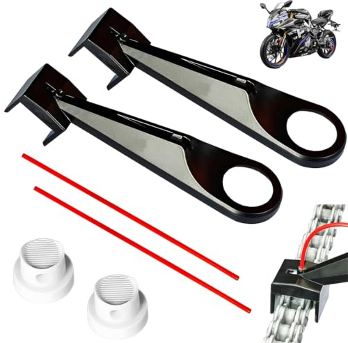UWJOWP Outil Huile Chaîne Moto Lot de 2 avec Spray | Graisseur Chaîne Lubrification Précision | Pour Tous Types de Moto – 2 Tuyaux de Pulvérisation Inclus