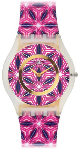 Montre Femme Swatch Vetrata SFW108 Motifs géométriques roses