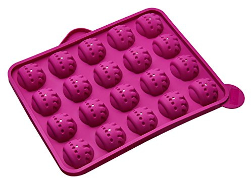 Lurch 86404 Shopping Queen FlexiForm Cake Pops Krone 20fach Silikon, rosa